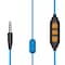 Plugfones Plugfones Guardian Plus 29 dB Nylon/Silicone/Soft Foam 3.5 MM Jack Earplugs/Earphones w/Mic Blue/Ora PGP-UO - alternate 3